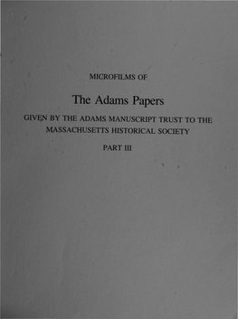 The Adams Papers