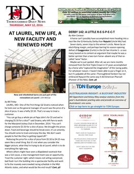 At Laurel, New Life, a New Facility and Renewed Hope