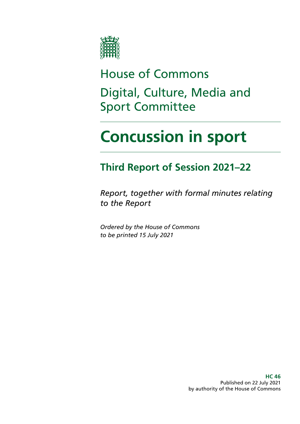 Concussion in Sport