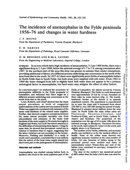 The Incidence of Anencephalus in the Fyldepeninsula