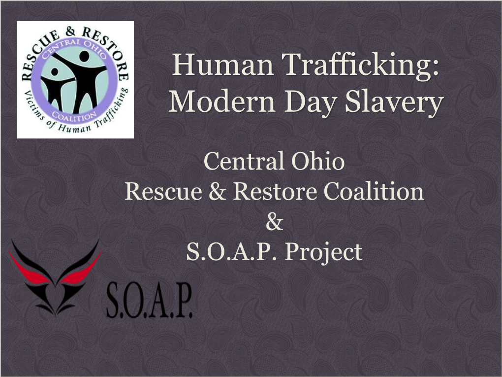 Human Trafficking: Modern Day Slavery - DocsLib