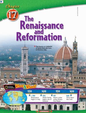 Chapter 17: the Renaissance and Reformation