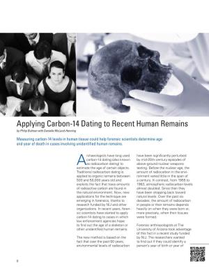 Applying Carbon-14 Dating to Recent Human Remains by Philip Bulman with Danielle Mcleod-Henning
