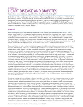 Chapter 18: Heart Disease and Diabetes