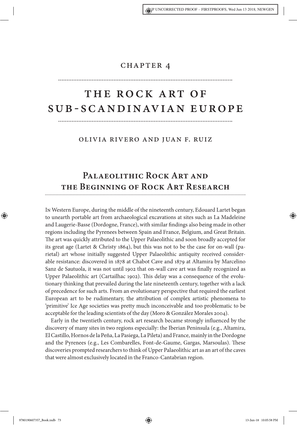 The Rock Art of Sub- Scandinavian Europe