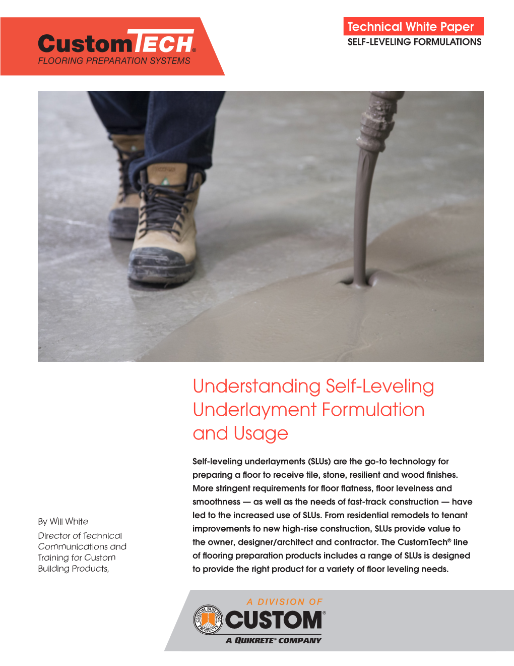 Understanding Self-Leveling Underlayment Formulation And Usage - DocsLib