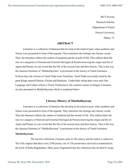 Literary History of Mutthollayiram