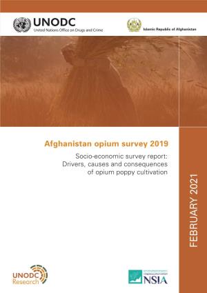 Afghanistan Opium Survey 2019