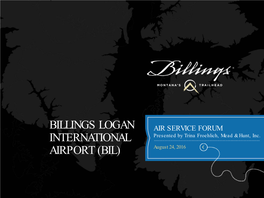 Billings Logan International Airport (Bil)