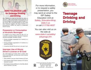 Teenage Drinking and Driving
