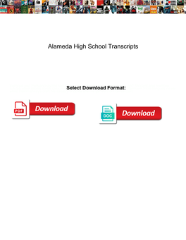 Alameda High School Transcripts