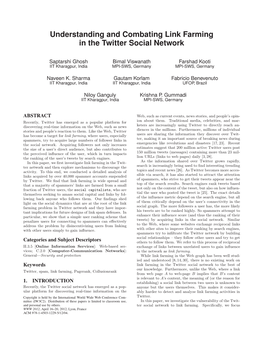 Understanding and Combating Link Farming in the Twitter Social Network
