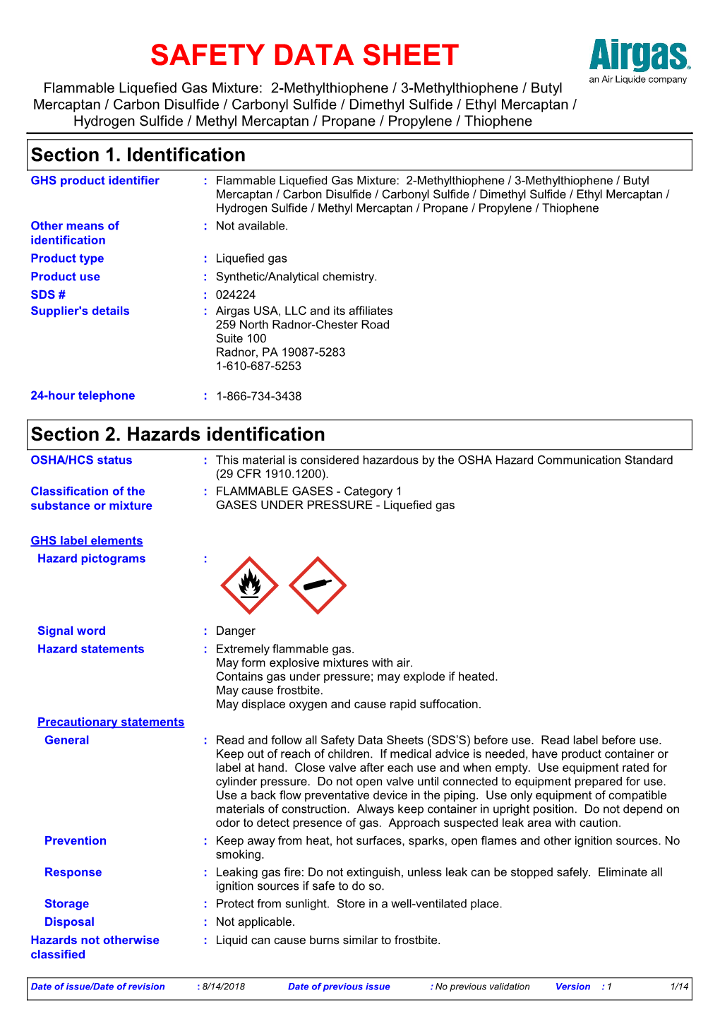 Safety Data Sheet