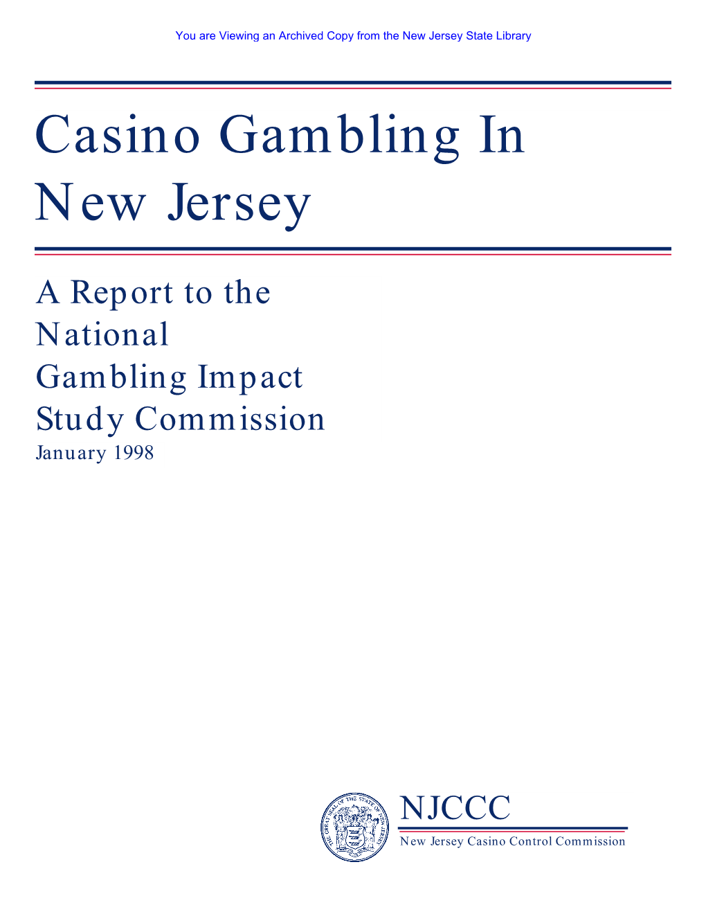 Casino Gambling in New Jersey