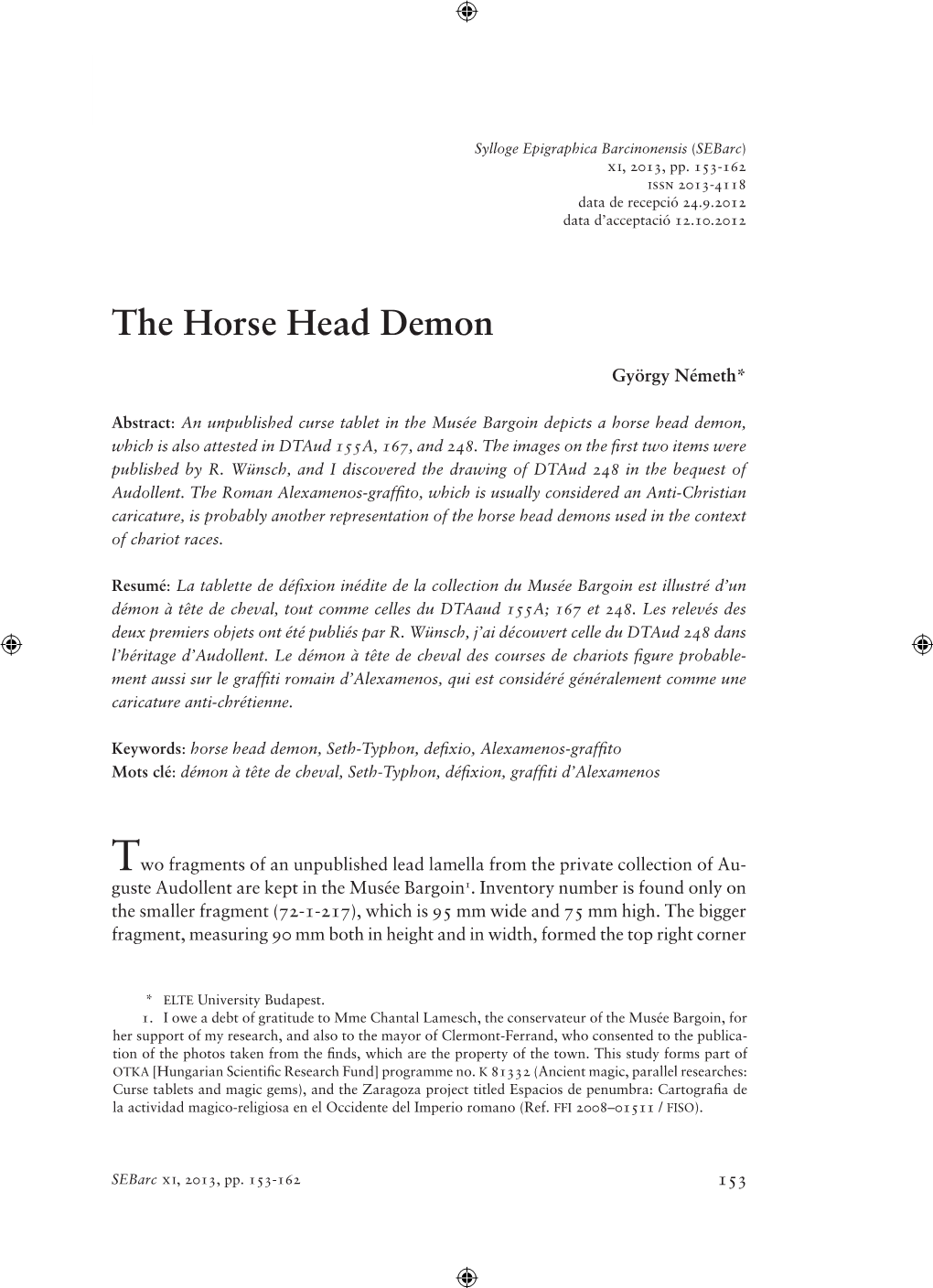 The Horse Head Demon