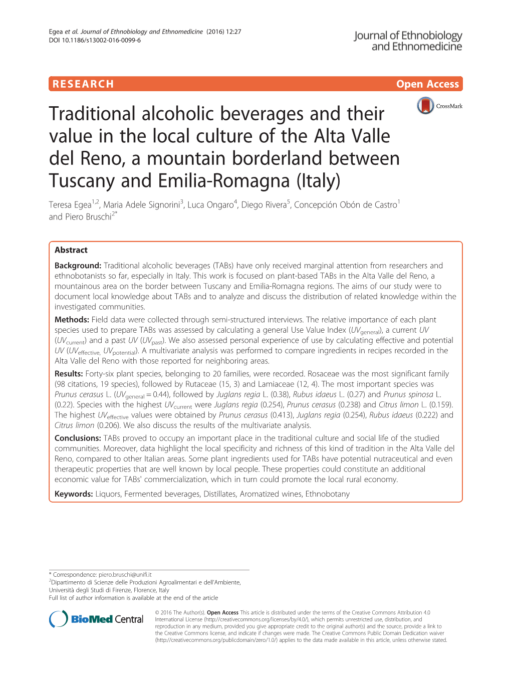 Traditional Alcoholic Beverages and Their Value in the Local Culture of The