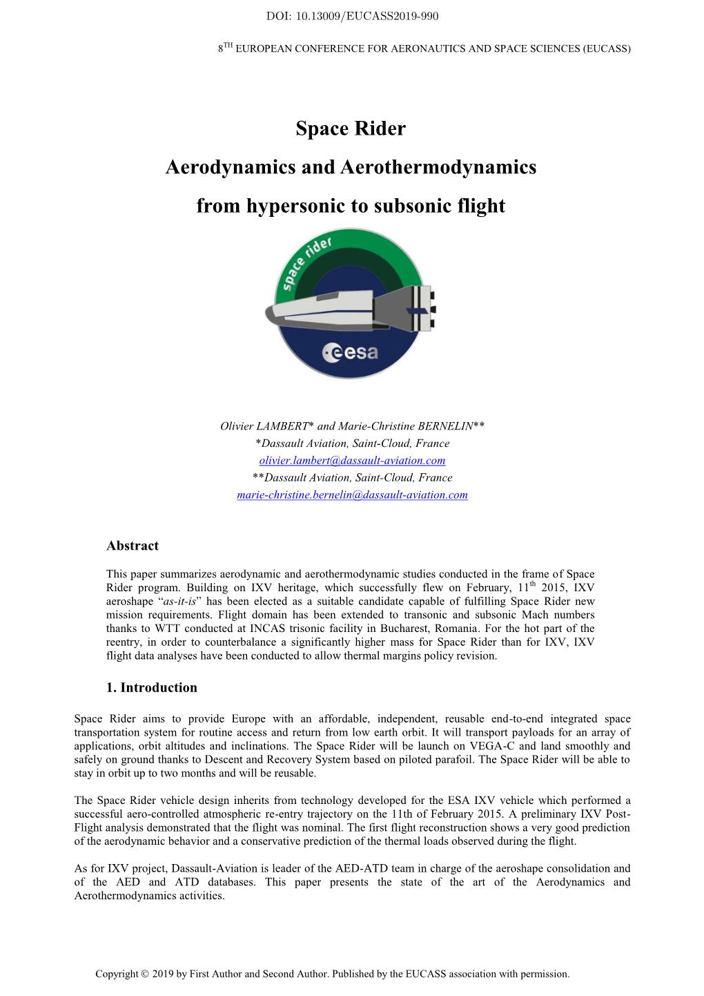 Space Rider Aerodynamics and Aerothermodynamics from Hypersonic to Subsonic Flight