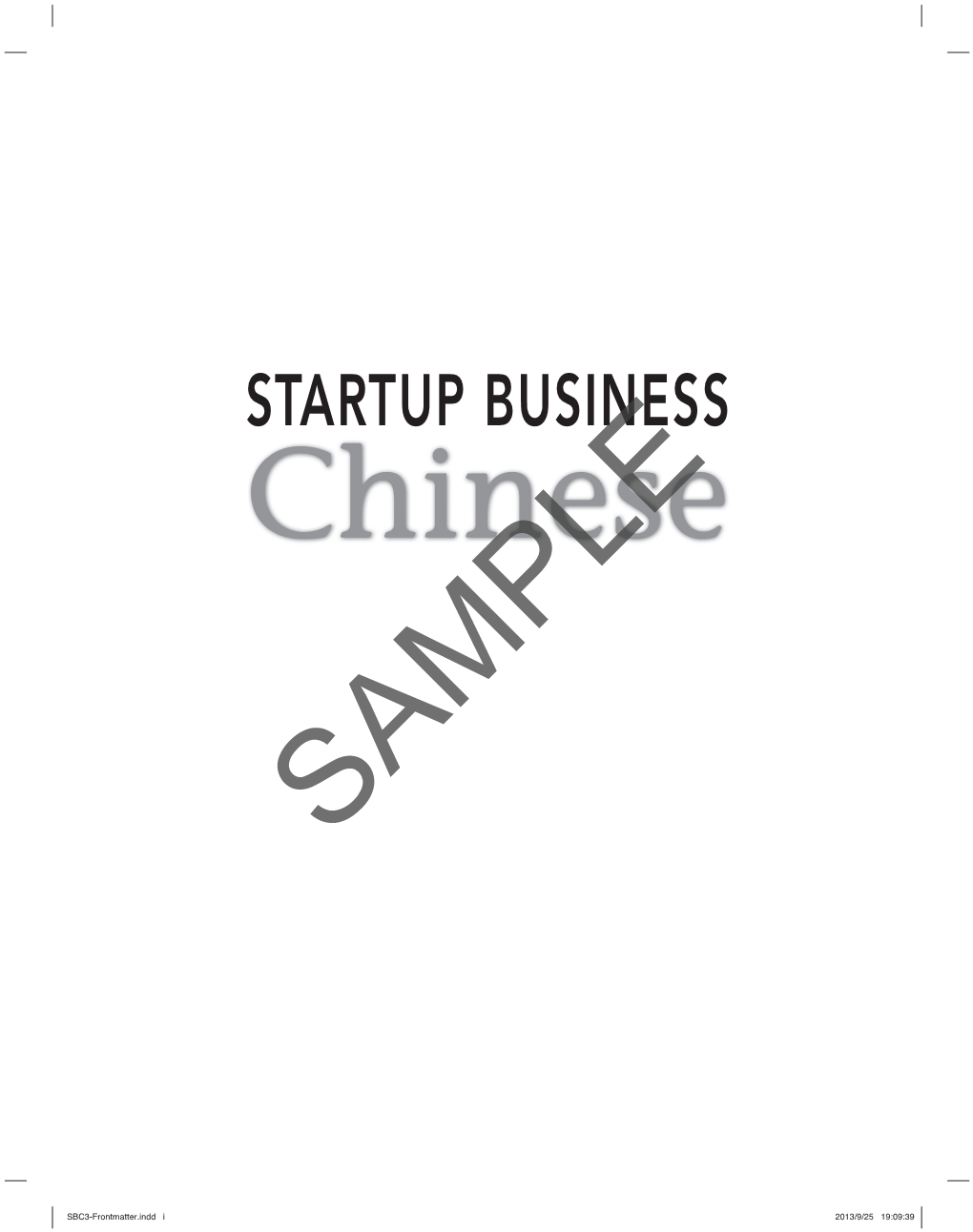 STARTUP BUSINESS Chinese