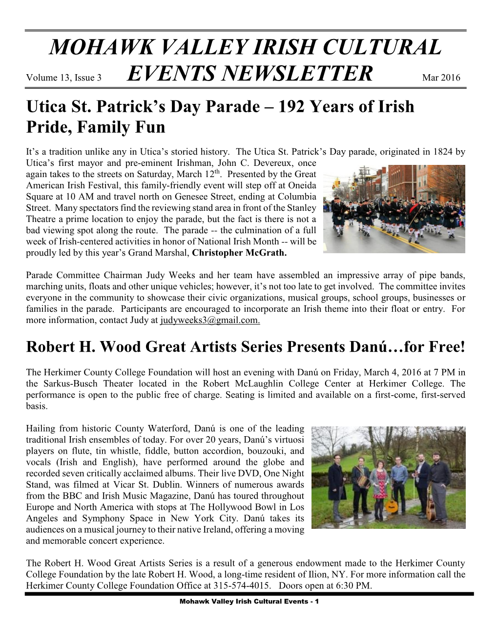 Mohawk Valley Irish Cultural