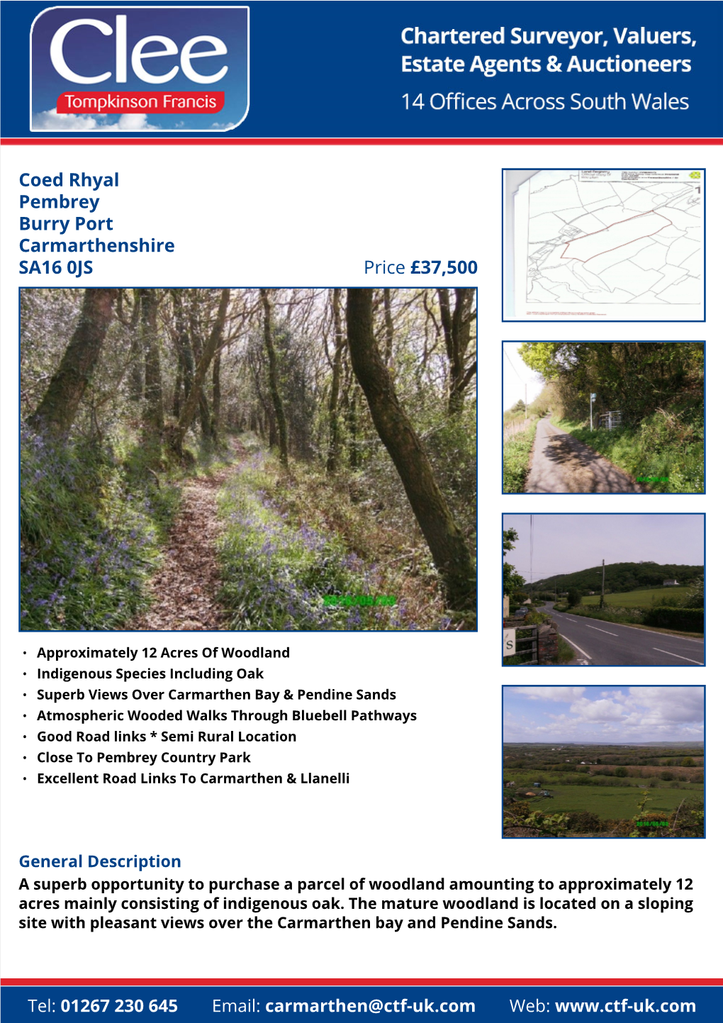 Coed Rhyal Pembrey Burry Port Carmarthenshire Price £37,500