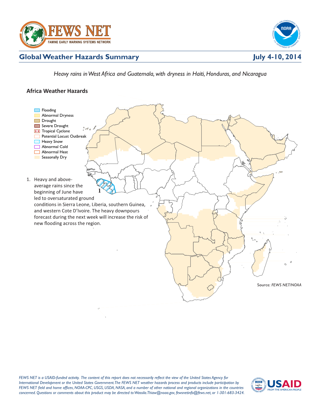 Fews Net Famine Early Warning Systems Network