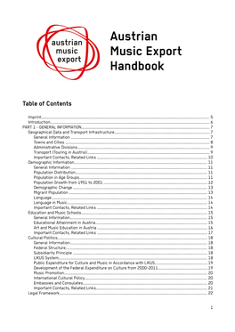 Austrian Music Export Handbook