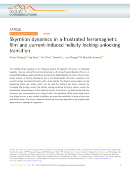 Skyrmion Dynamics in a Frustrated Ferromagnetic Film and Current-Induced Helicity Locking-Unlocking Transition