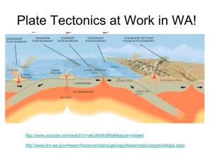 Geologic History of WA Washington 200+ Million Years Ago
