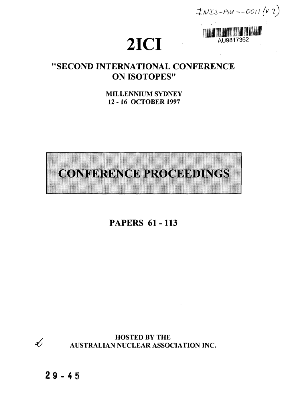 Conference Proceedings