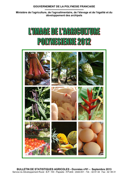 Bulletin Statistique Agricole 2012