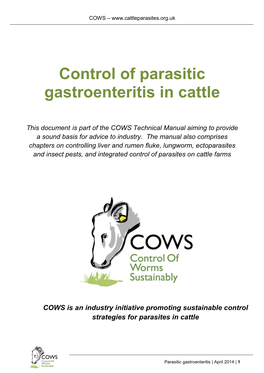 Control of Parasitic Gastroenteritis in Cattle