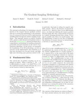 The Gradient Sampling Methodology
