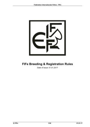 Breeding and Registration Rules, the Fife
