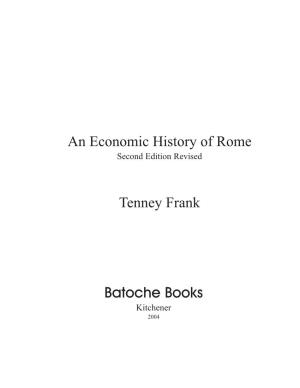 An Economic History of Rome Second Edition Revised