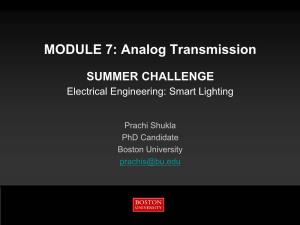 MODULE 7 Analog Transmission