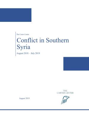 Update on Conflict in Southern Syria