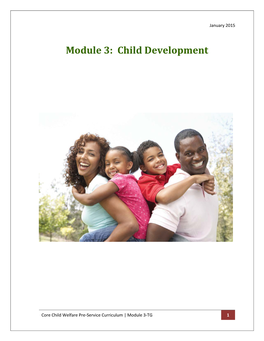 Core Child Welfare Pre-Service Curriculum | Module 3-TG 1