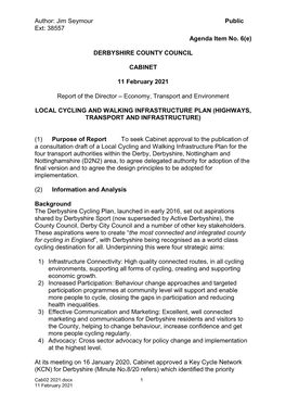 6E Local Cycling and Walking Infrastructure Plan.Pdf