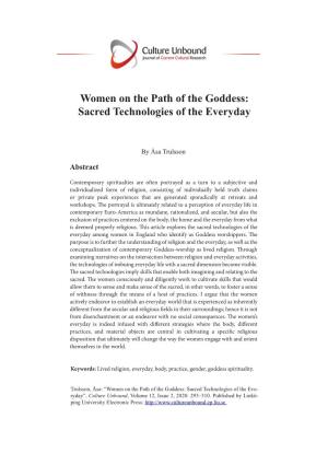 Women on the Path of the Goddess: Sacred Technologies of the Everyday