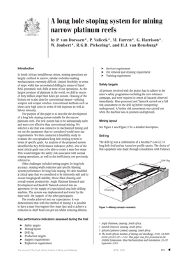 A Long Hole Stoping System for Mining Narrow Platinum Reefs