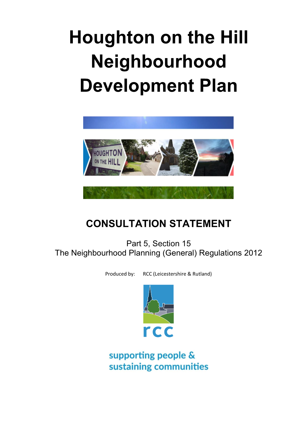 Houghton on the Hill Neighbourhood Development Plan