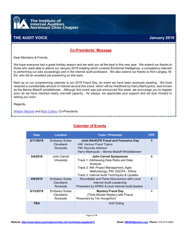 THE AUDIT VOICE January 2019