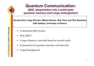 Quantum Communication