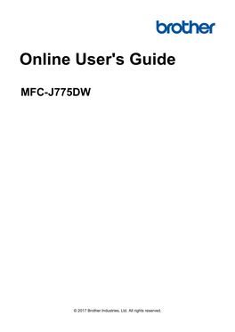 Online User's Guide MFC-J775DW