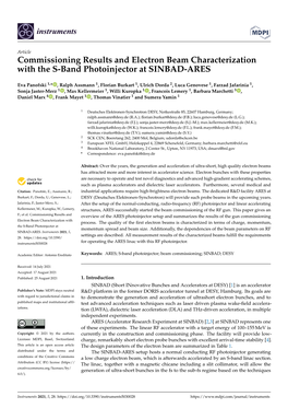 Commissioning Results and Electron Beam Characterization with the S-Band Photoinjector at SINBAD-ARES