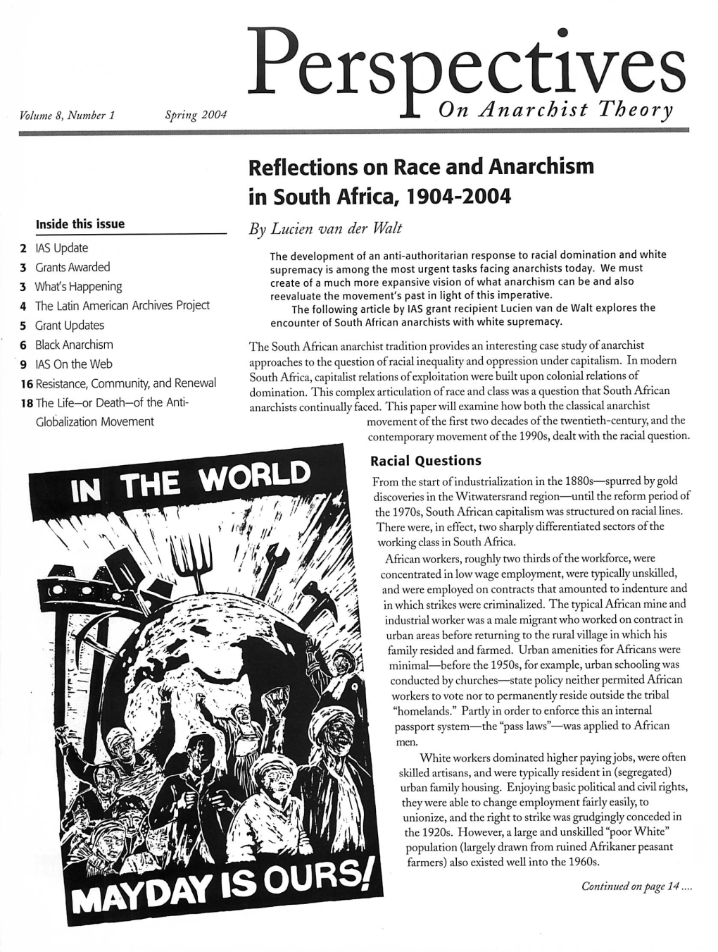 1 on Anarchist Theory Reflections on Race and Anarchism in South