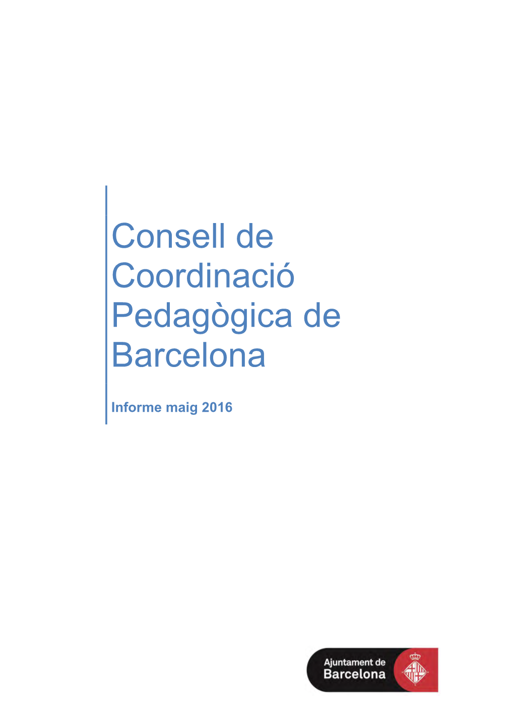 Consell De Coordinació Pedagògica De Barcelona