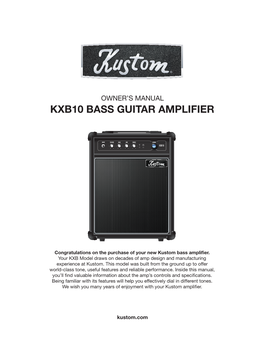Kxb10 Bass Guitar Amplifier