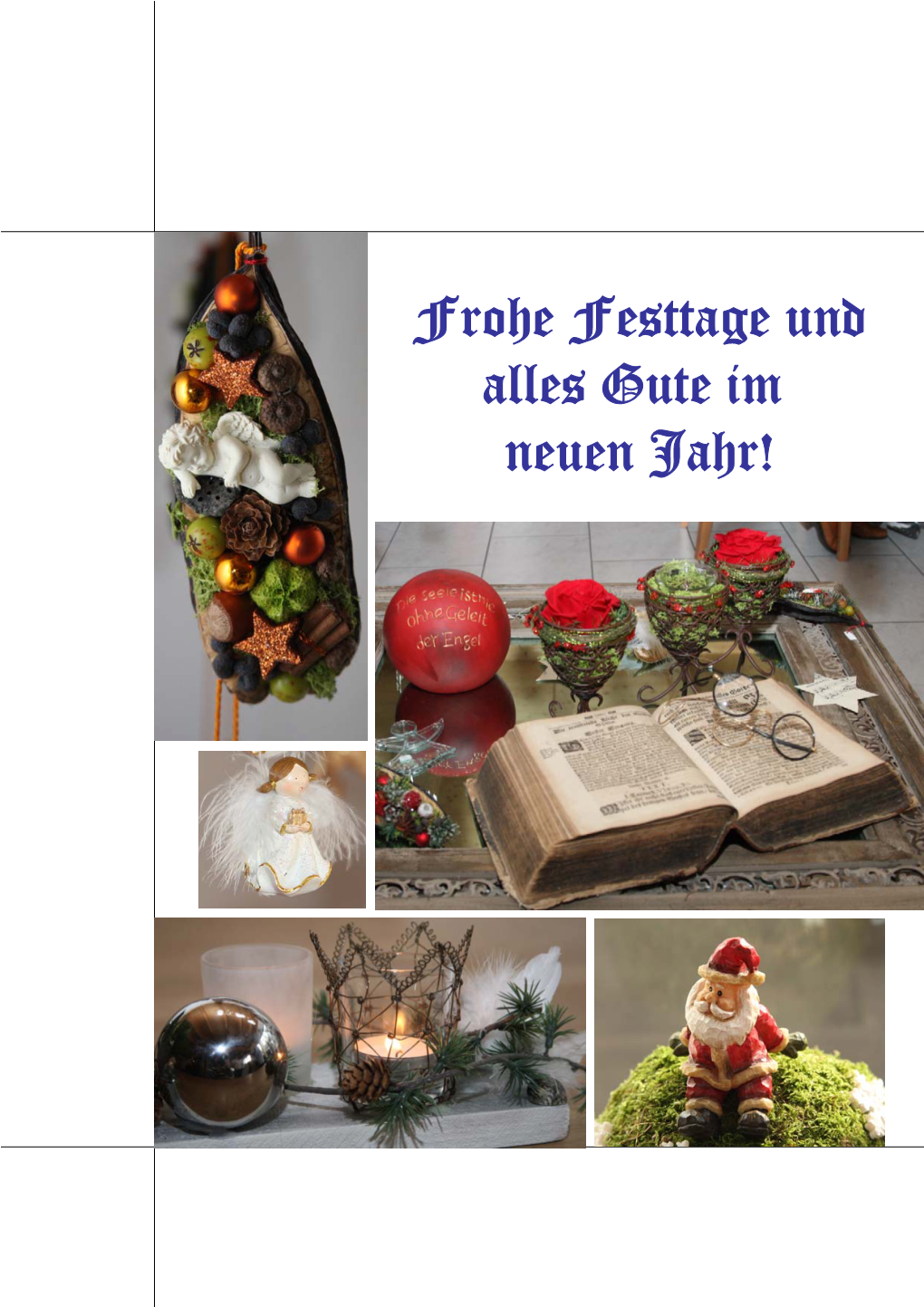 Frohe Festtage Und Alles Gute Im Neuen Jahr!