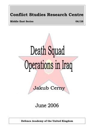 Death Squad Operations in Iraq